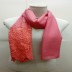 Designer Half Net Stole- Peach